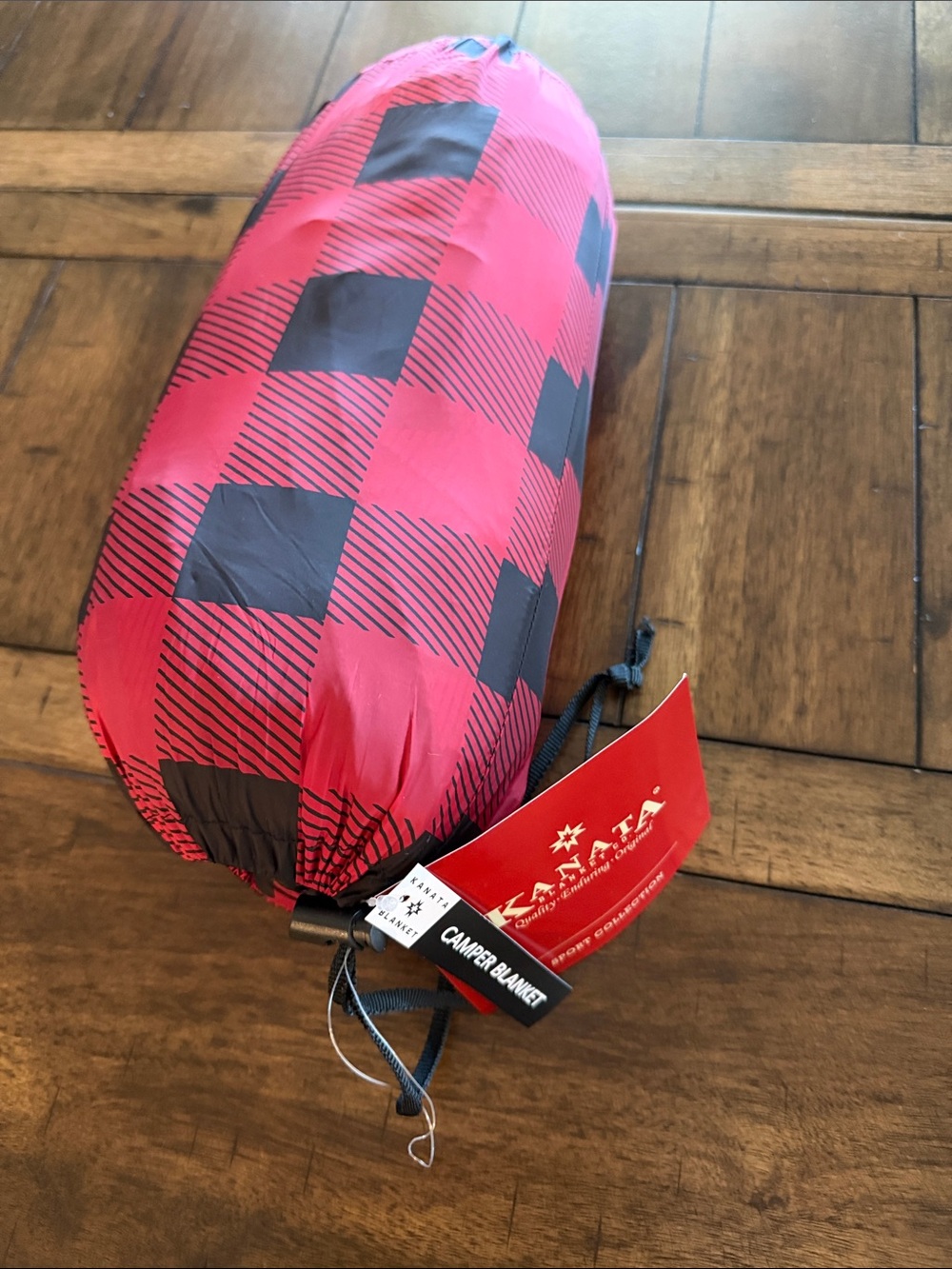Red Buffalo Plaid packable Camper Blanket